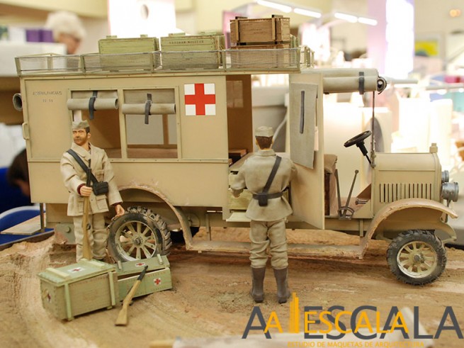 diorama maqueta guerra marruecos