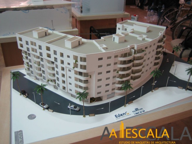 maqueta realista viviendas argelia