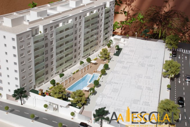 maqueta arquitectura realista