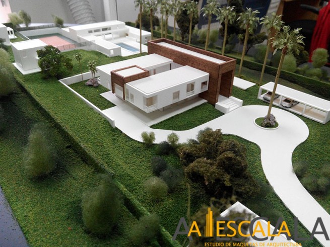 maqueta vivienda lujo guinea