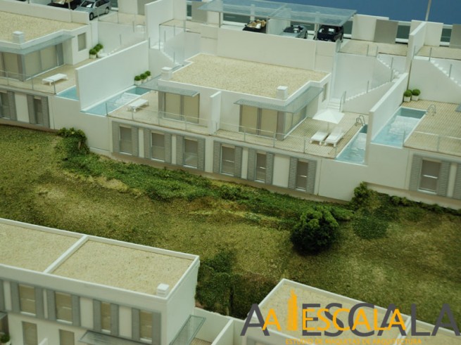 maqueta viviendas lujo