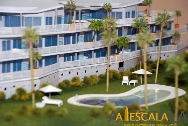 maqueta realista viviendas