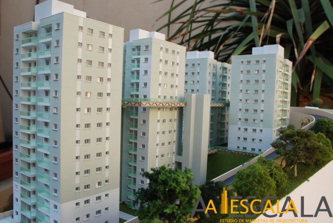 maqueta viviendas realista