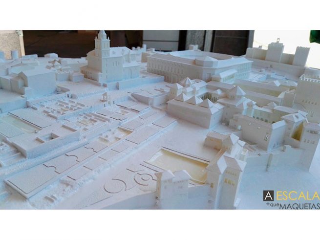 maqueta alhambra generalife para exposicion
