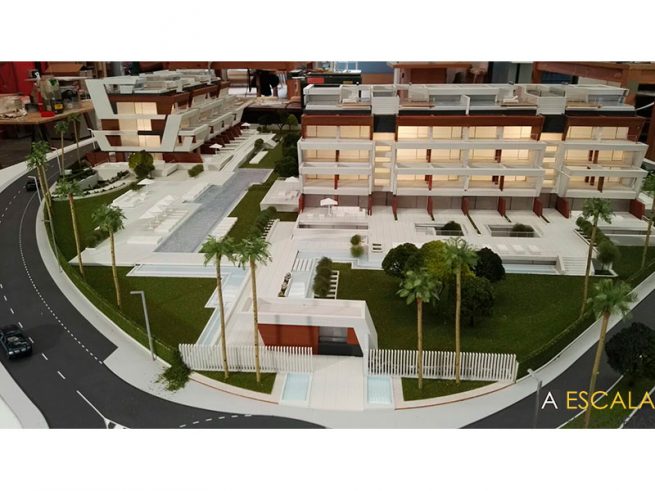 Maqueta de arquitectura y urbanismo