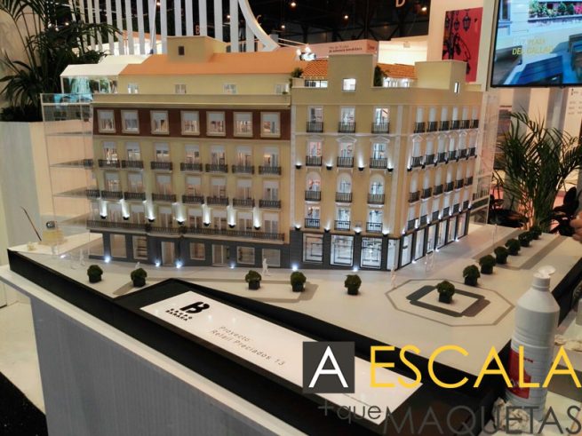 Maqueta de arquitectura - Edificio Calle Preciados - Retail